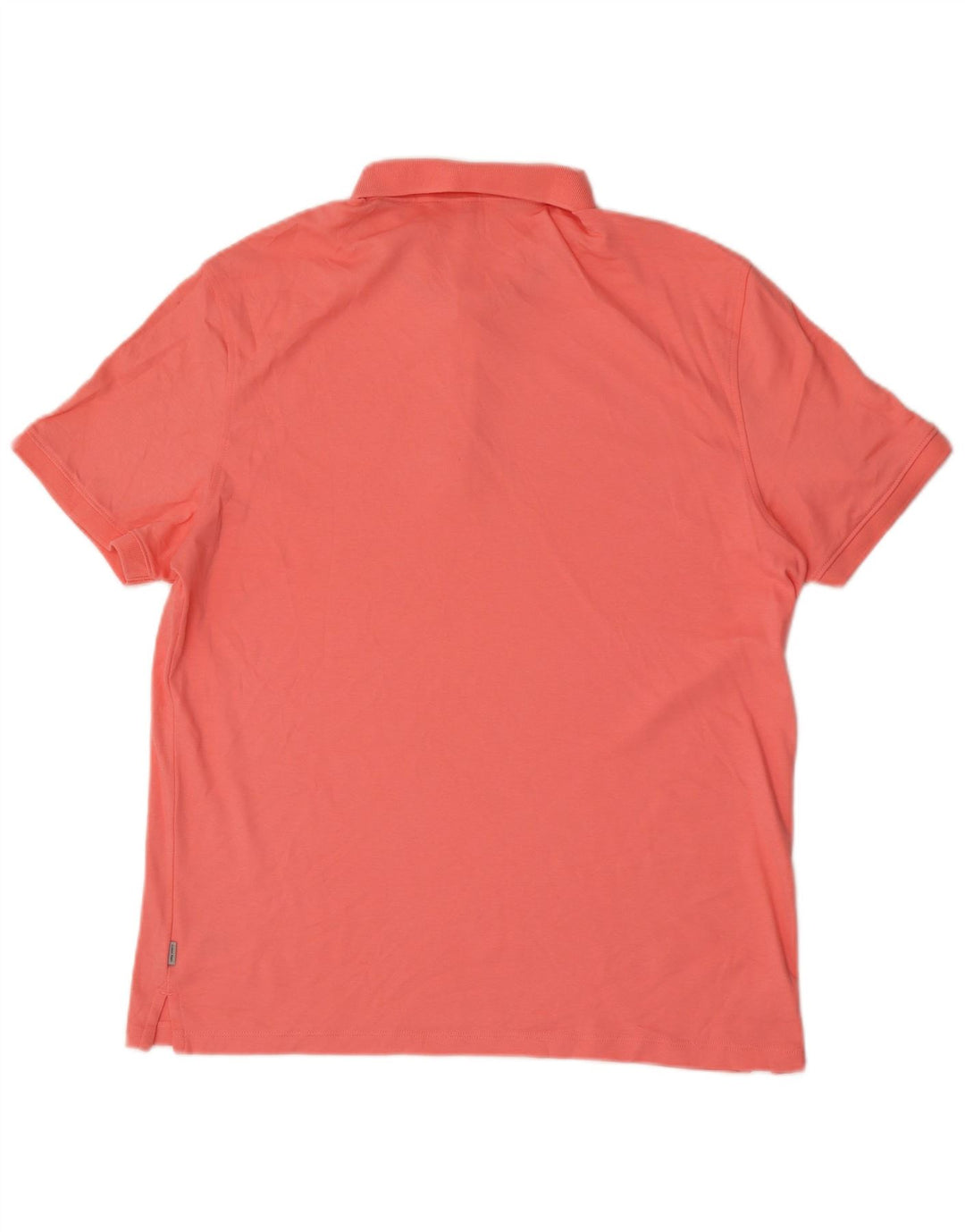 Calvin Klein Herre Polo Shirt Stor Pink Bomuld