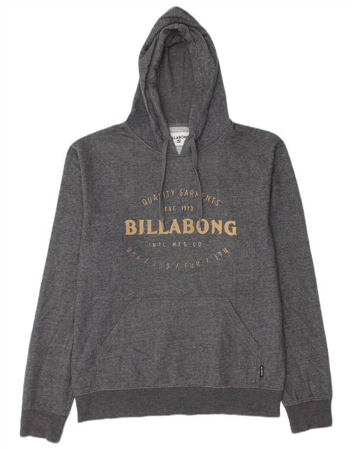 Billabong Herre grafisk hættetrøje Jumper Medium Grey Flecked Polyester