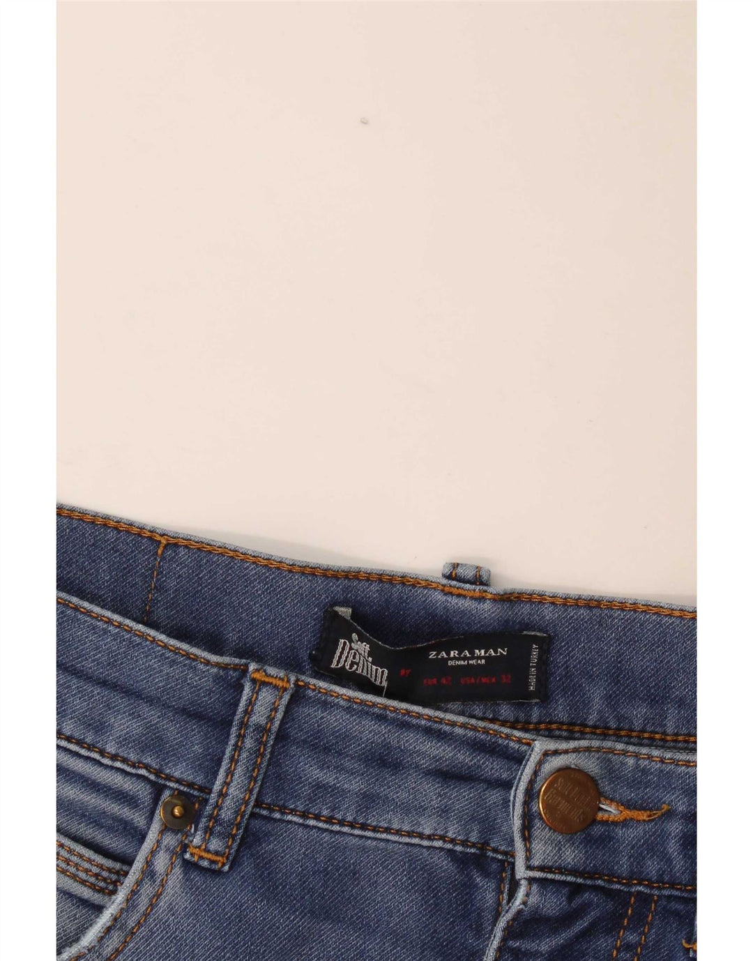 Zara Herre Slim Jeans EU 42 Large W32 L29 Blå