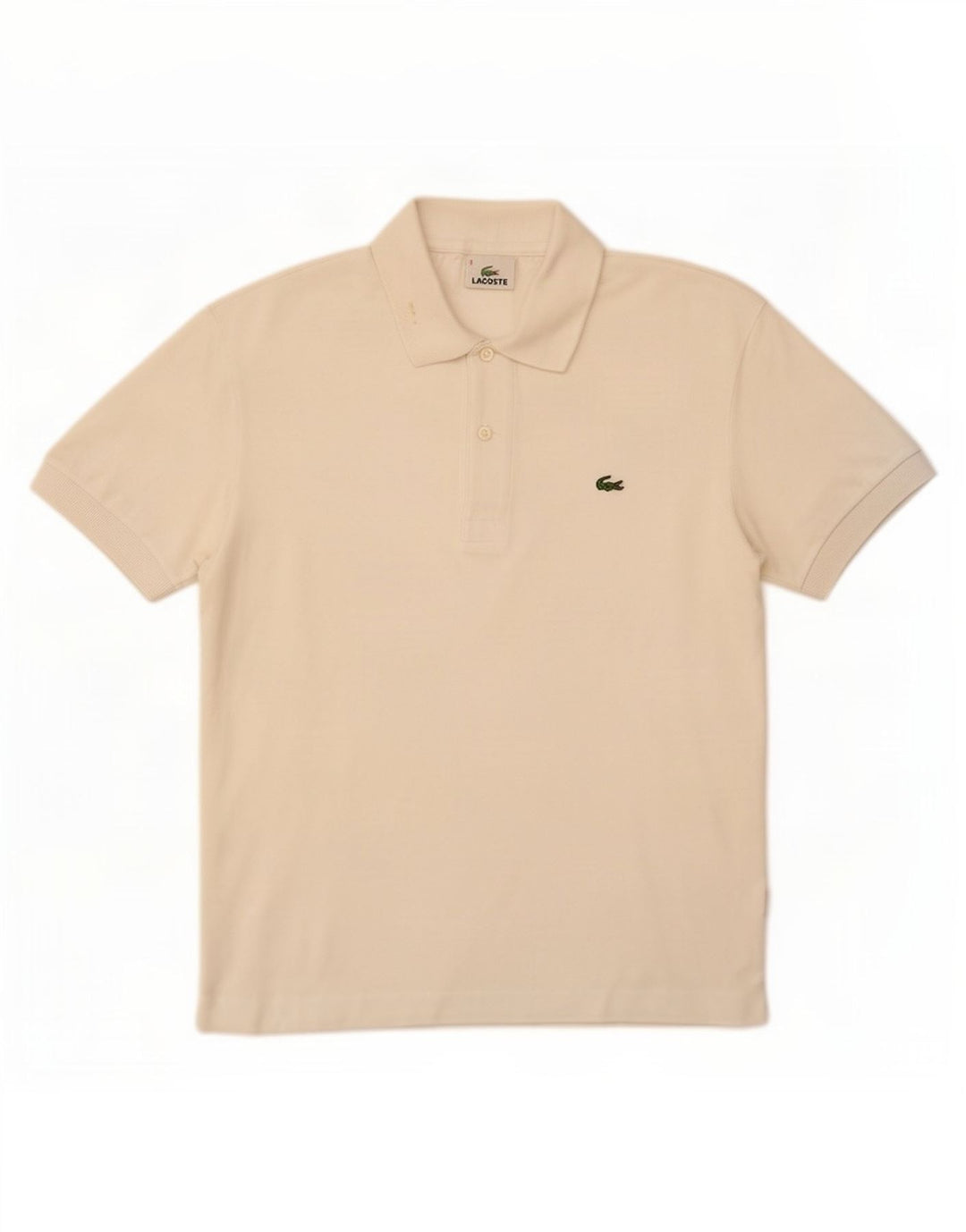 Lacoste Herre poloskjorte str. 3 Lille hvid bomuld