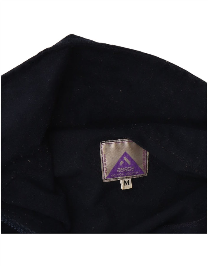 Aesse Herre Anorak Jacket UK 38 Medium Navy Blue Colourblock