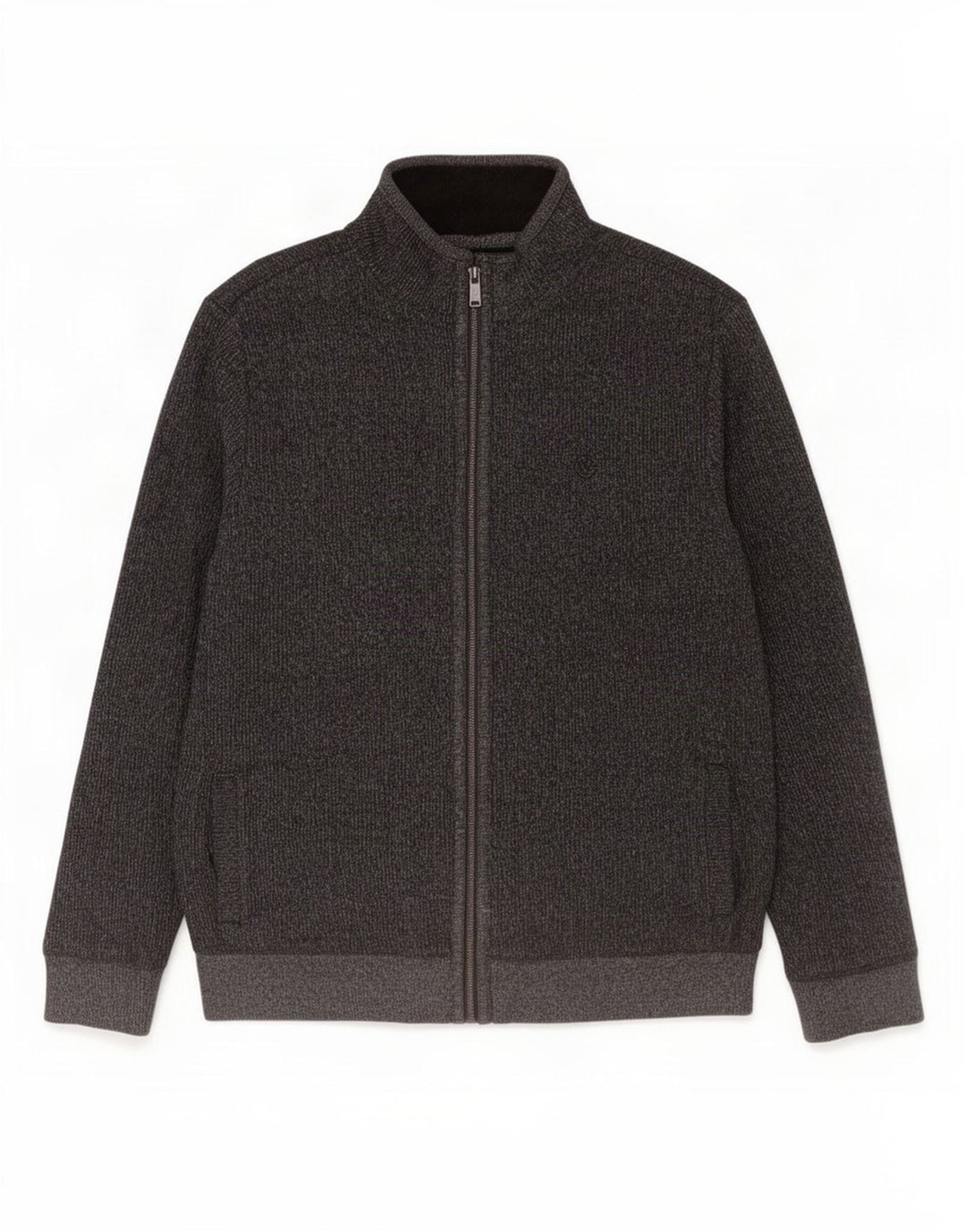 Fat Face Herre Cardigan Sweater Stor Grå Flecked Bomuld