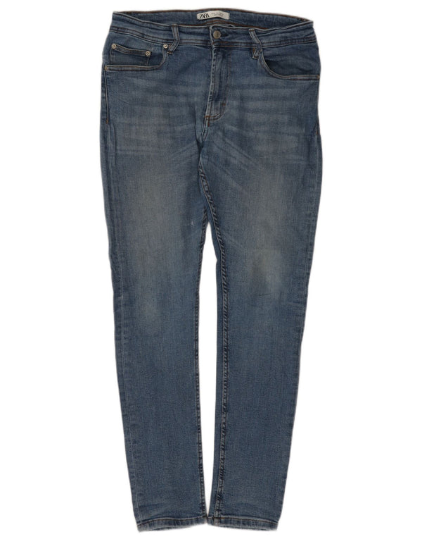 Zara Herre Skinny Jeans EU 42 Large W32 L30 Blå