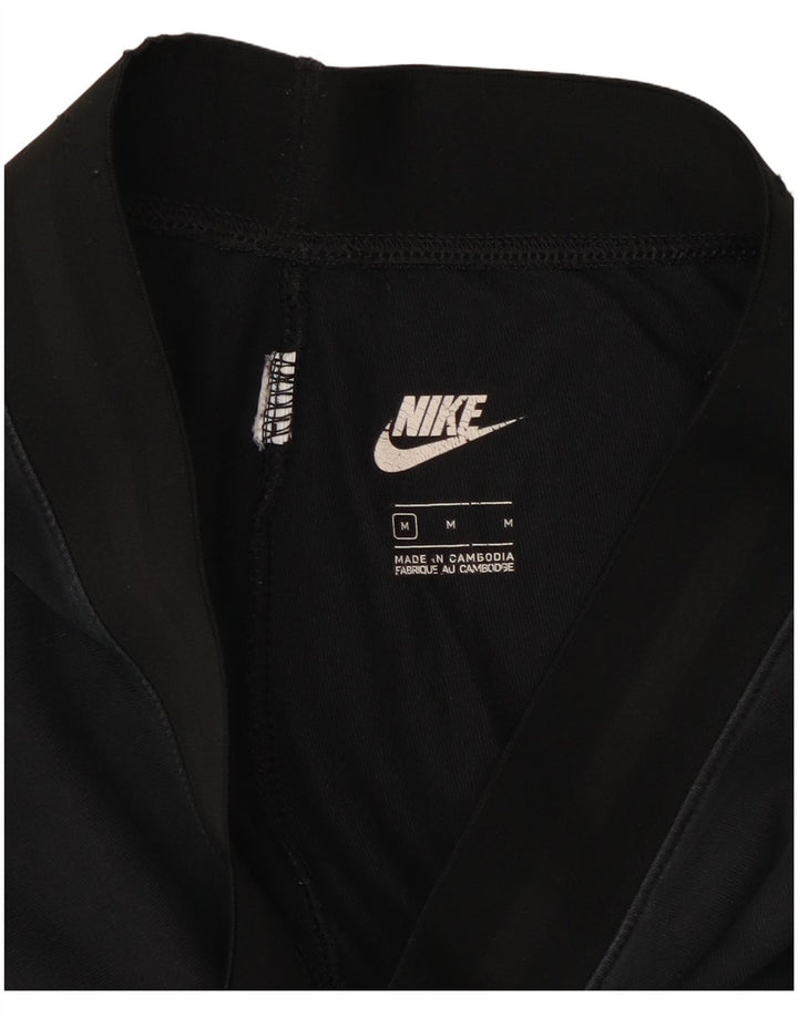 Nike Dame Grafiske Leggings UK 12 Medium Sort