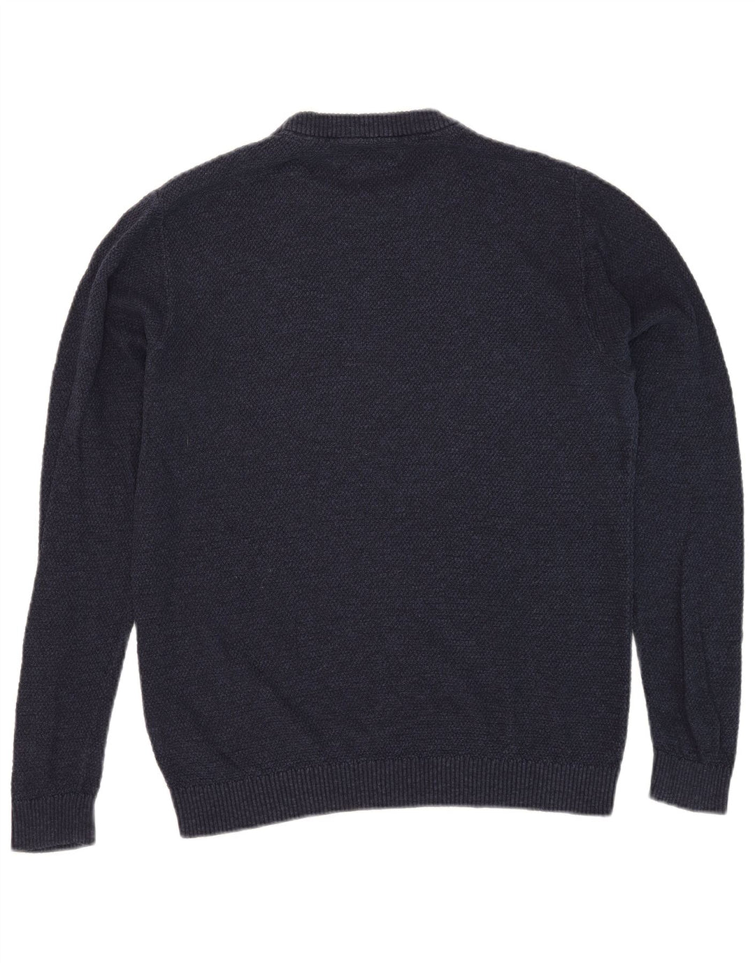 Jack & Jones Herre sweater med rund hals, mellemblå marineblå bomuld