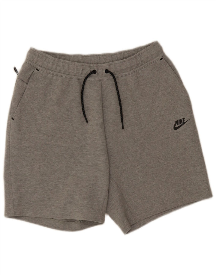 Nike Sportshorts til mænd, mellemgrå flækket bomuld