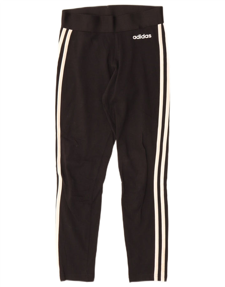 Adidas Dame Leggings UK 4/6 XS Sort Polyester