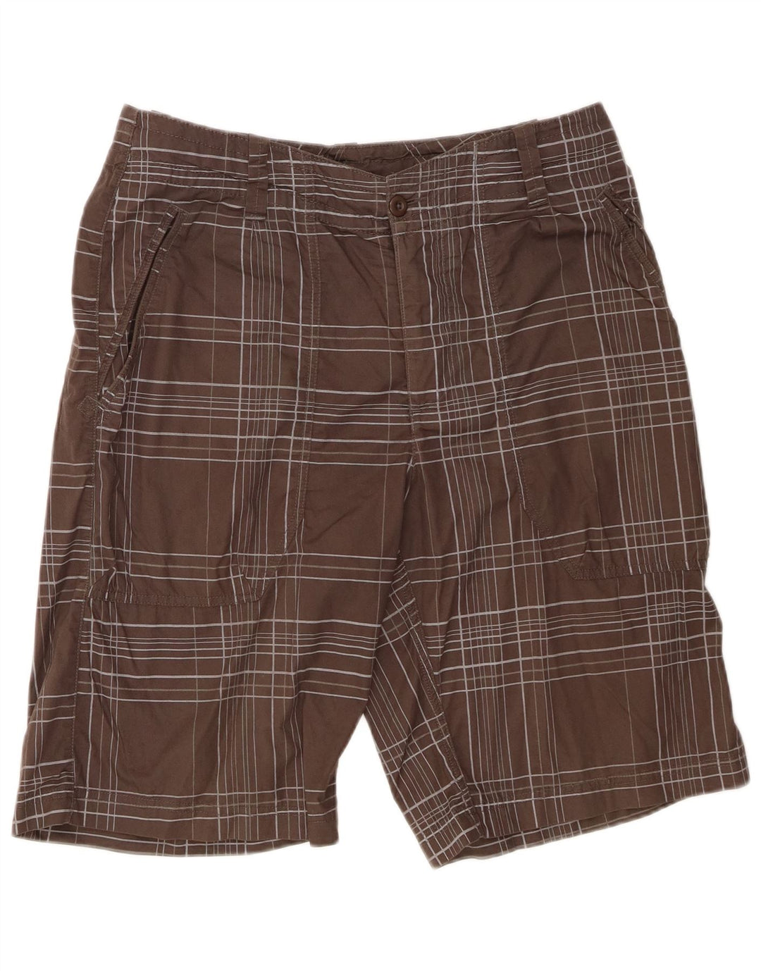 Nike Chino Shorts til mænd Medium W32 brun ternet bomuld
