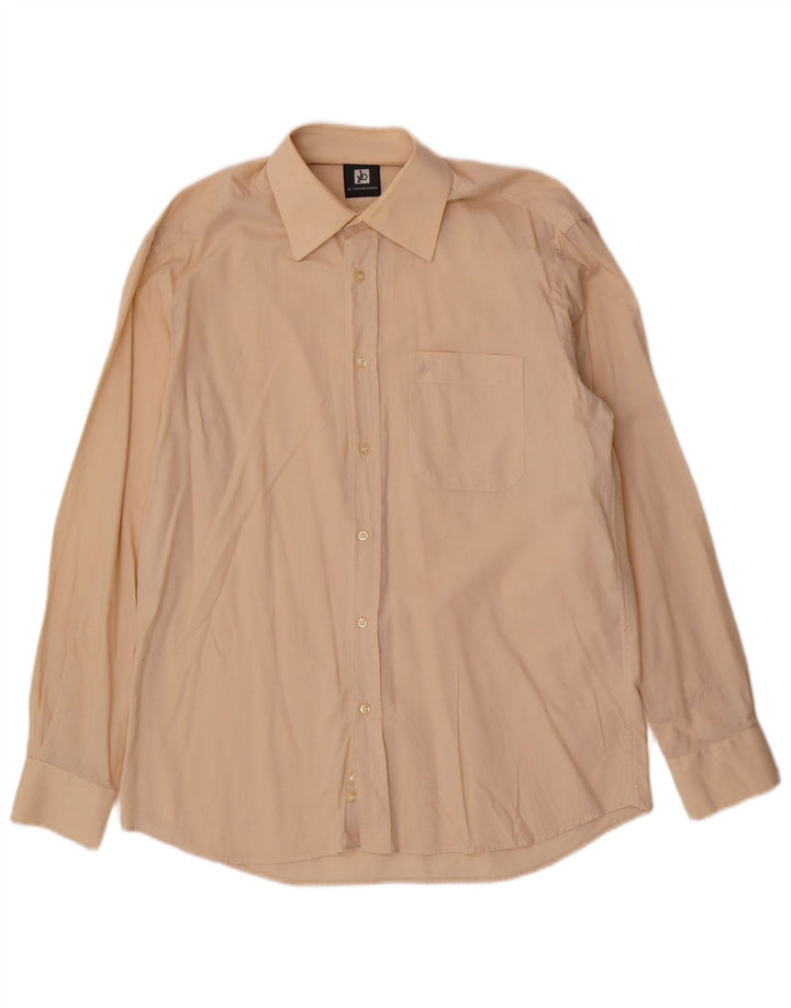 Roccobarocco Herreskjorte Str. 15 1/2 39 Medium Beige Bomuld