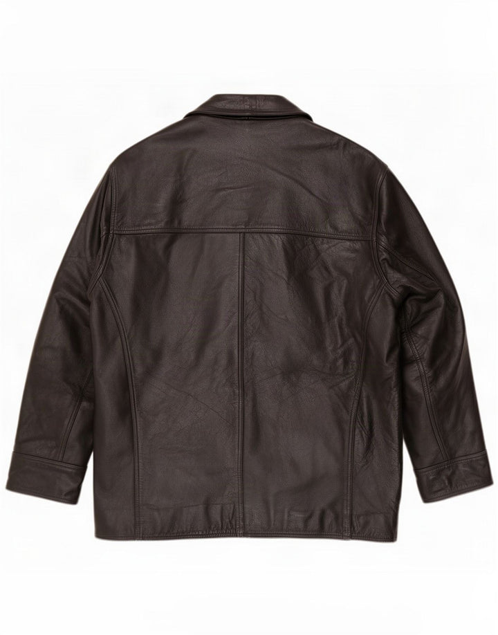 Vintage herre læderjakke UK 42 XL Sort
