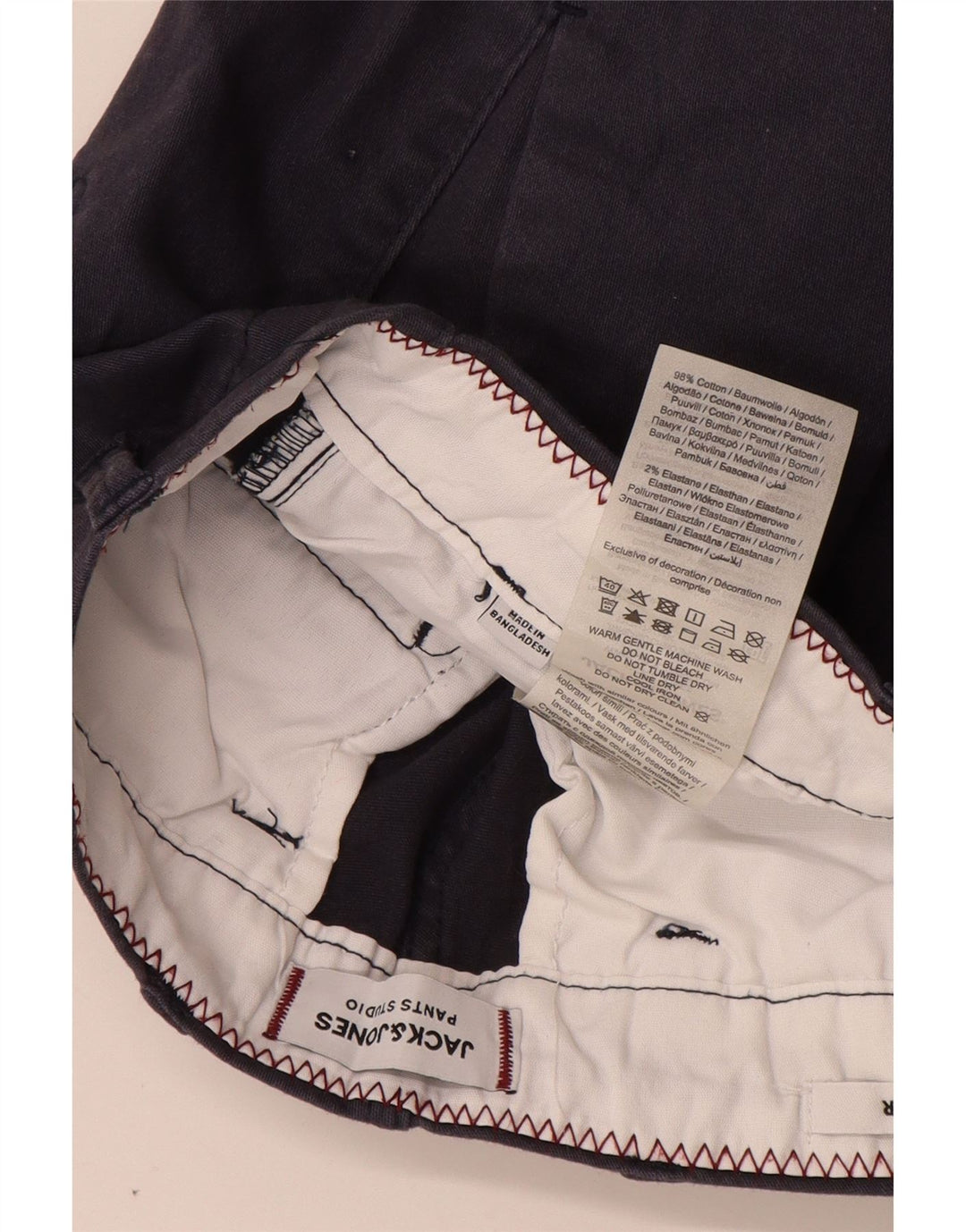 JACK & JONES Herre Regular Fit Chino Shorts W30 Medium Marineblå Bomuld