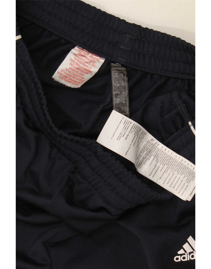 Adidas Drenge Træningsdragt Bukser Joggers 13-14 År Marineblå Polyester