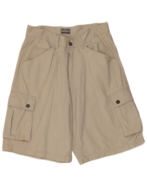 Vintage Herre Cargo Shorts Large W30 Beige