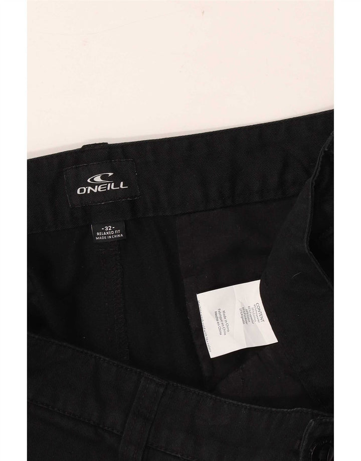 O'Neill Herre Relaxed Fit Cargo Shorts W32 Medium Sort Bomuld
