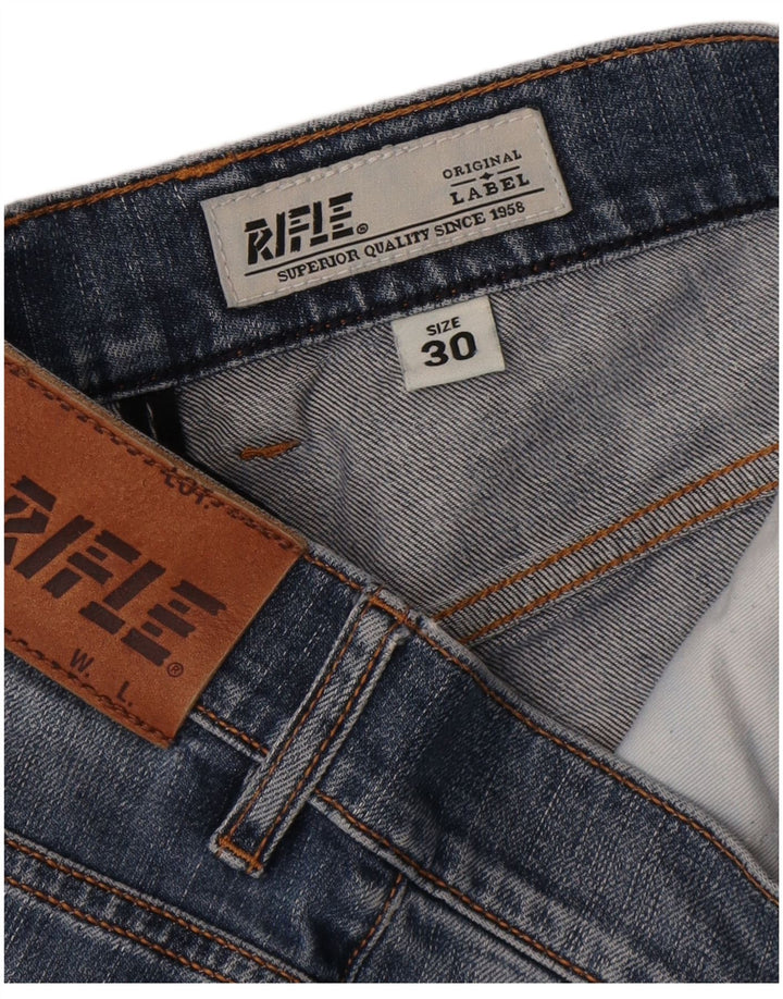 Rifle Dame Slim Jeans W30 L32 Blå Bomuld