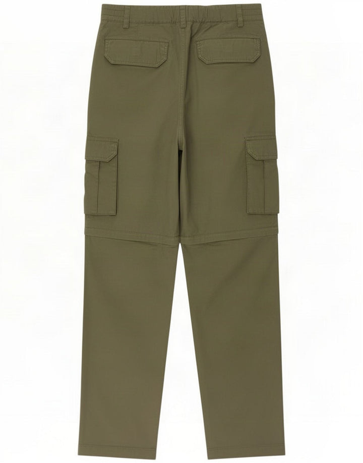 Bailo Dame Straight Cargo Trousers IT 46 Large W32 L29 Khaki Polyester