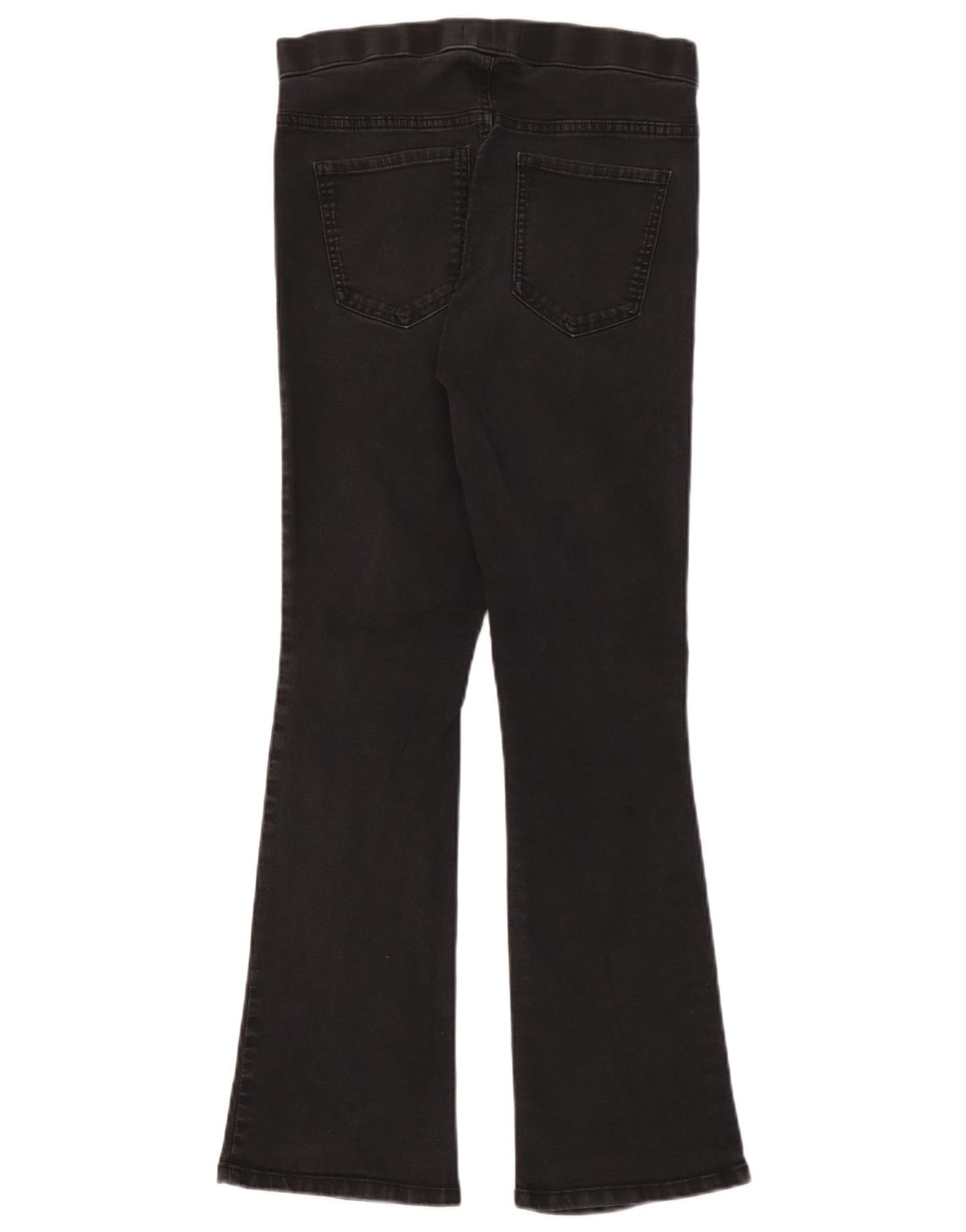 Marks & Spencer Dame Flare Slim Jegging Jeans UK 12 Medium W30 L30 Black