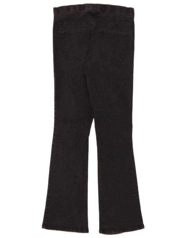 Marks & Spencer Dame Flare Slim Jegging Jeans UK 12 Medium W30 L30 Black