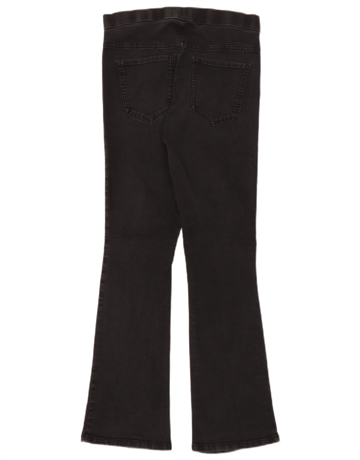 Marks & Spencer Dame Flare Slim Jegging Jeans UK 12 Medium W30 L30 Black