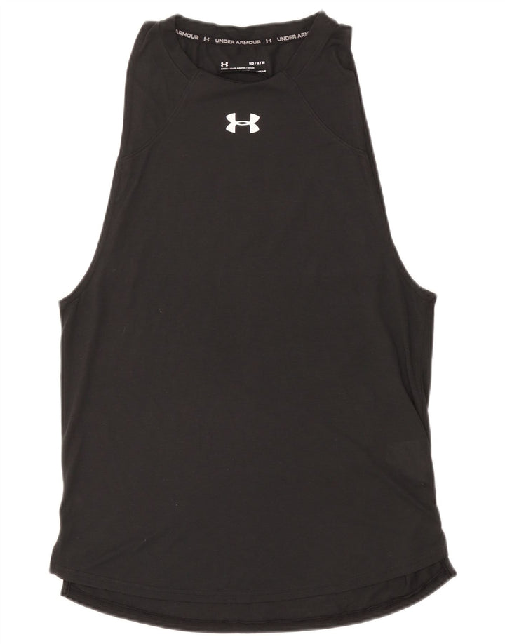 Under Armour Womens Heat Gear Grafisk Vest Top UK 12 Medium Grey Polyester