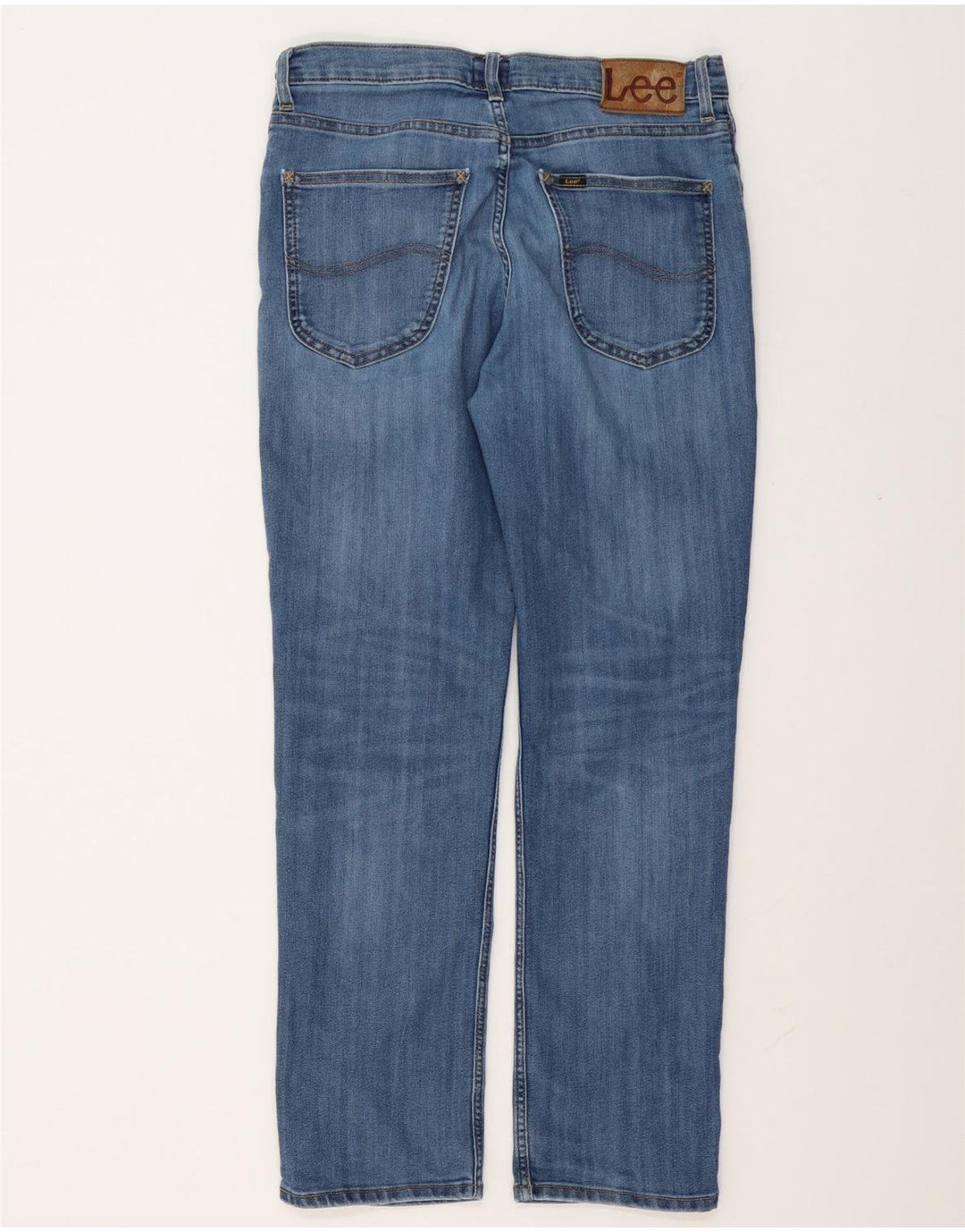 Lee Mens Brooklyn Straight Straight Jeans W33 L30 Blå