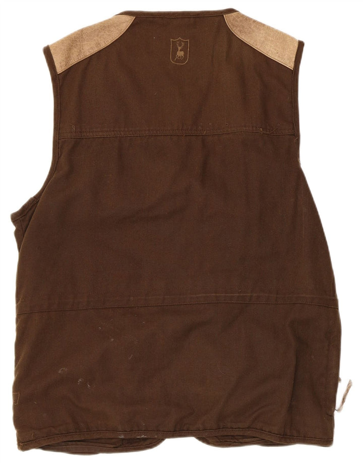 Deerhunter Herre Gilet UK 40 Large Brown Colourblock Bomuld