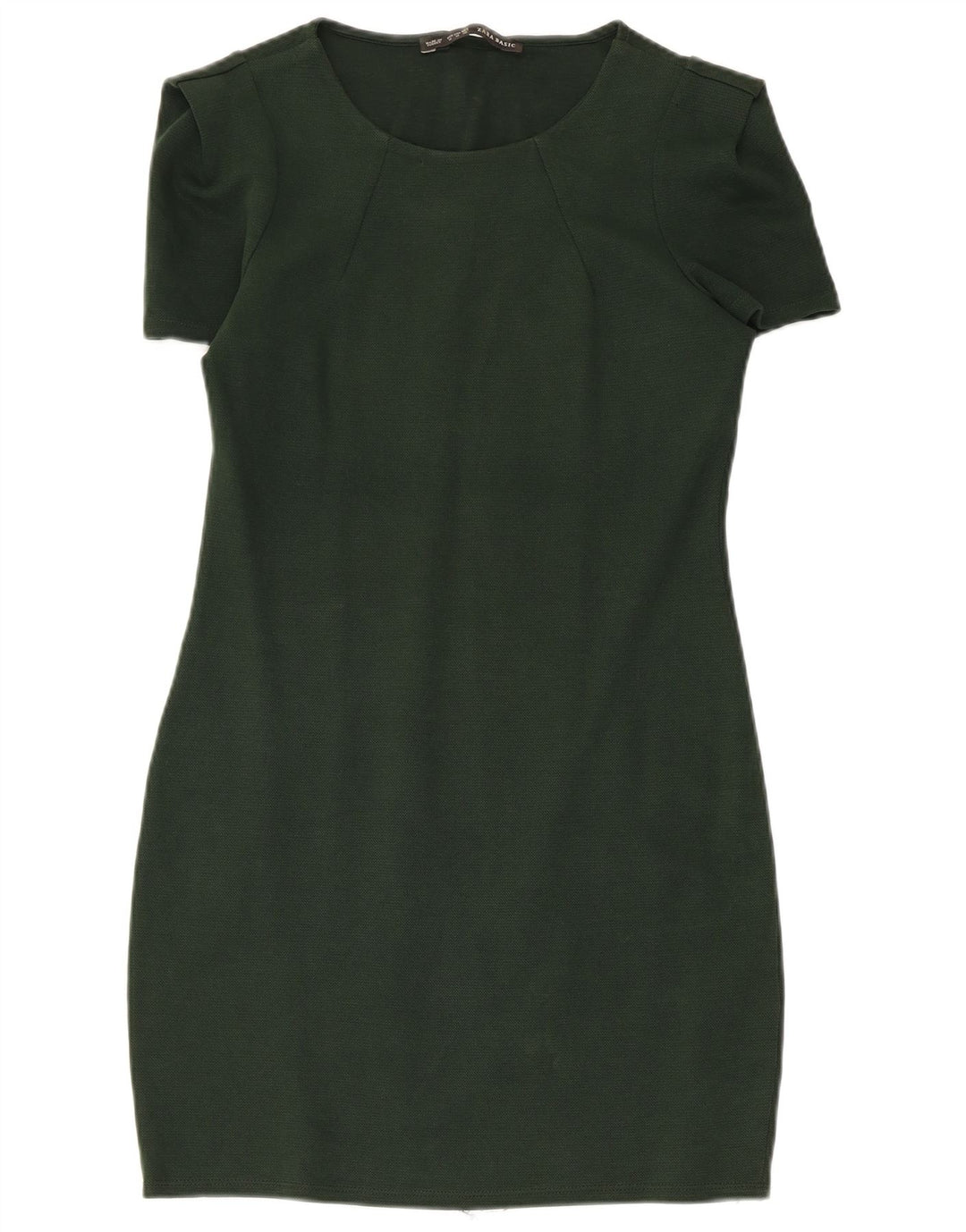 Zara Womens Sheath Dress UK 12 Medium Green