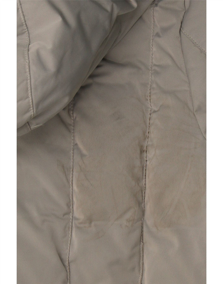 Sergio Tacchini Dame Hætte Polstret Frakke IT 48 XL Grå Polyester