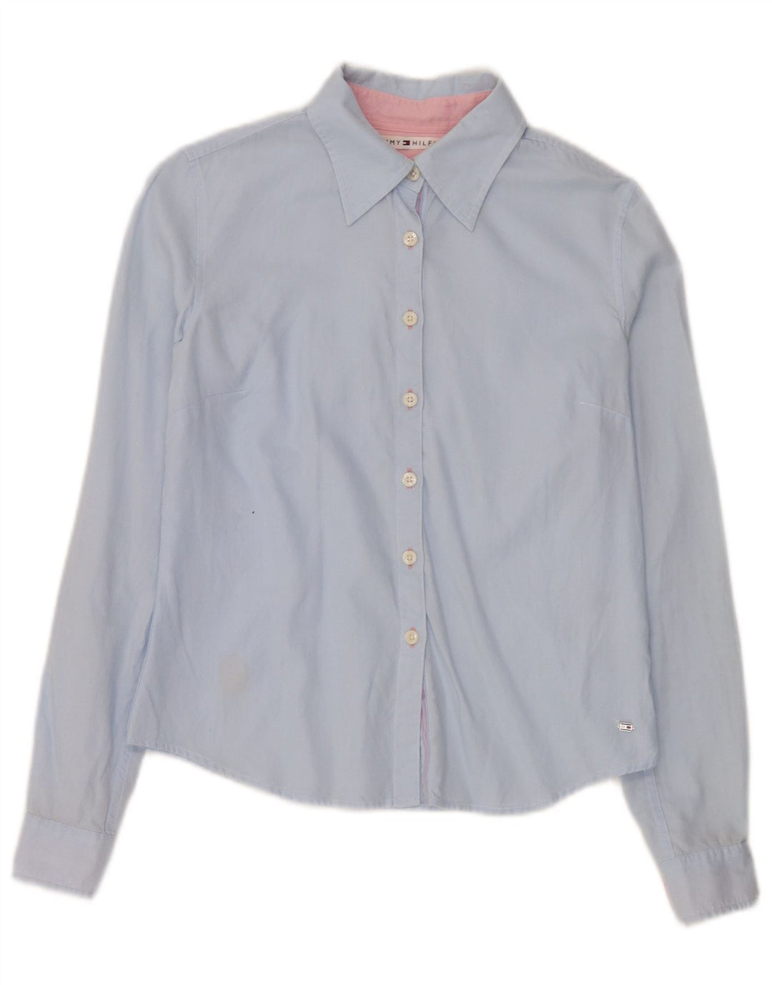 Tommy Hilfiger Dameskjorte US 4 Small Blue Cotton