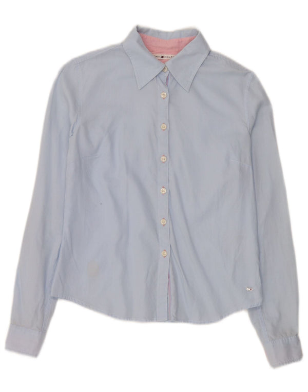 Tommy Hilfiger Dameskjorte US 4 Small Blue Cotton