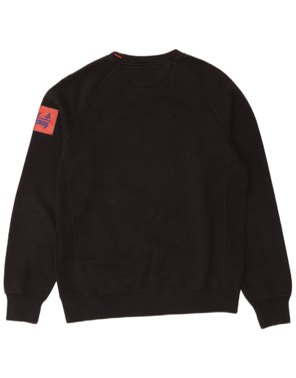 Bedste firma Herre Grafisk Regular Fit Sweatshirt Jumper Medium Sort