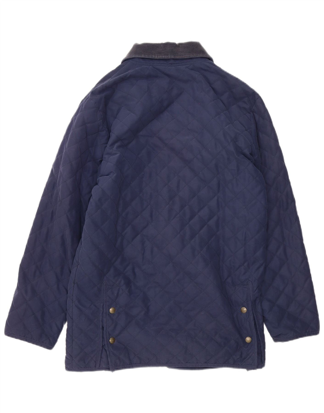 Lafont Dame Loose Fit Quilted Jacket UK 10 Small Navy Blue Polyester
