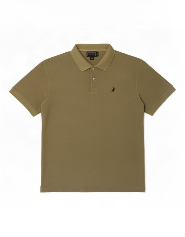 Marlboro Classics Polo Shirt til mænd XL Khaki Bomuld