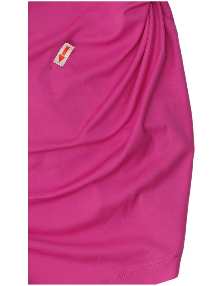Nike Dame Dri Fit Grafisk Vest Top UK 10 Small Pink Colourblock Polyester