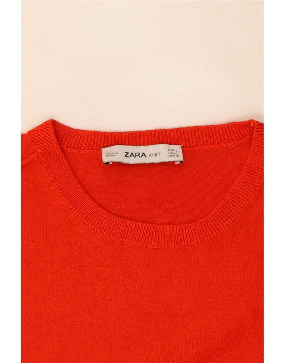 Zara Dame Vest Tank Top UK 14 Large Red