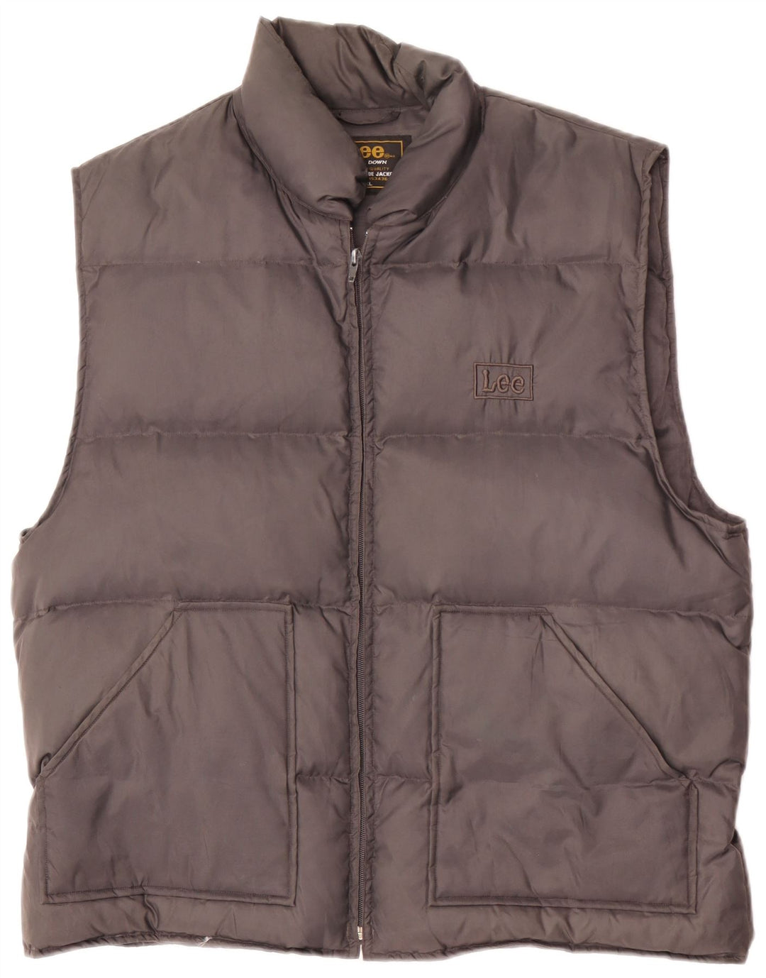 Lee Mens Polstret Gilet UK 42 XL Grå Nylon