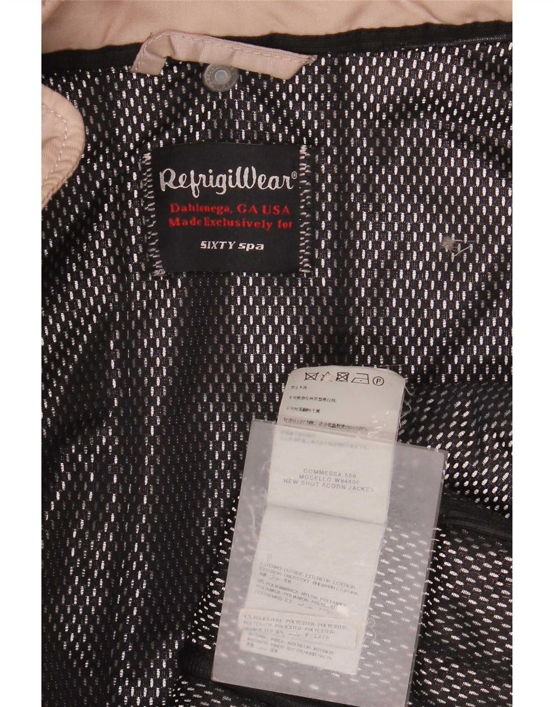Refrigiwear Dame hættejakke UK 10 Small Beige Polyamid
