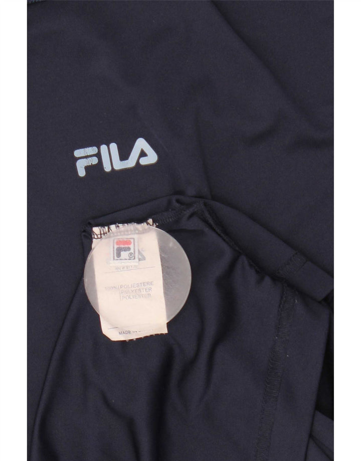 Fila Polo Shirt til mænd Large Navy Blue Colourblock