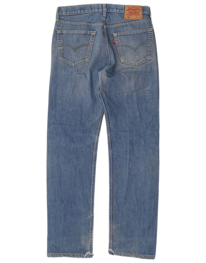 LEVI'S Herre 501 Straight Jeans W34 L34 Blå