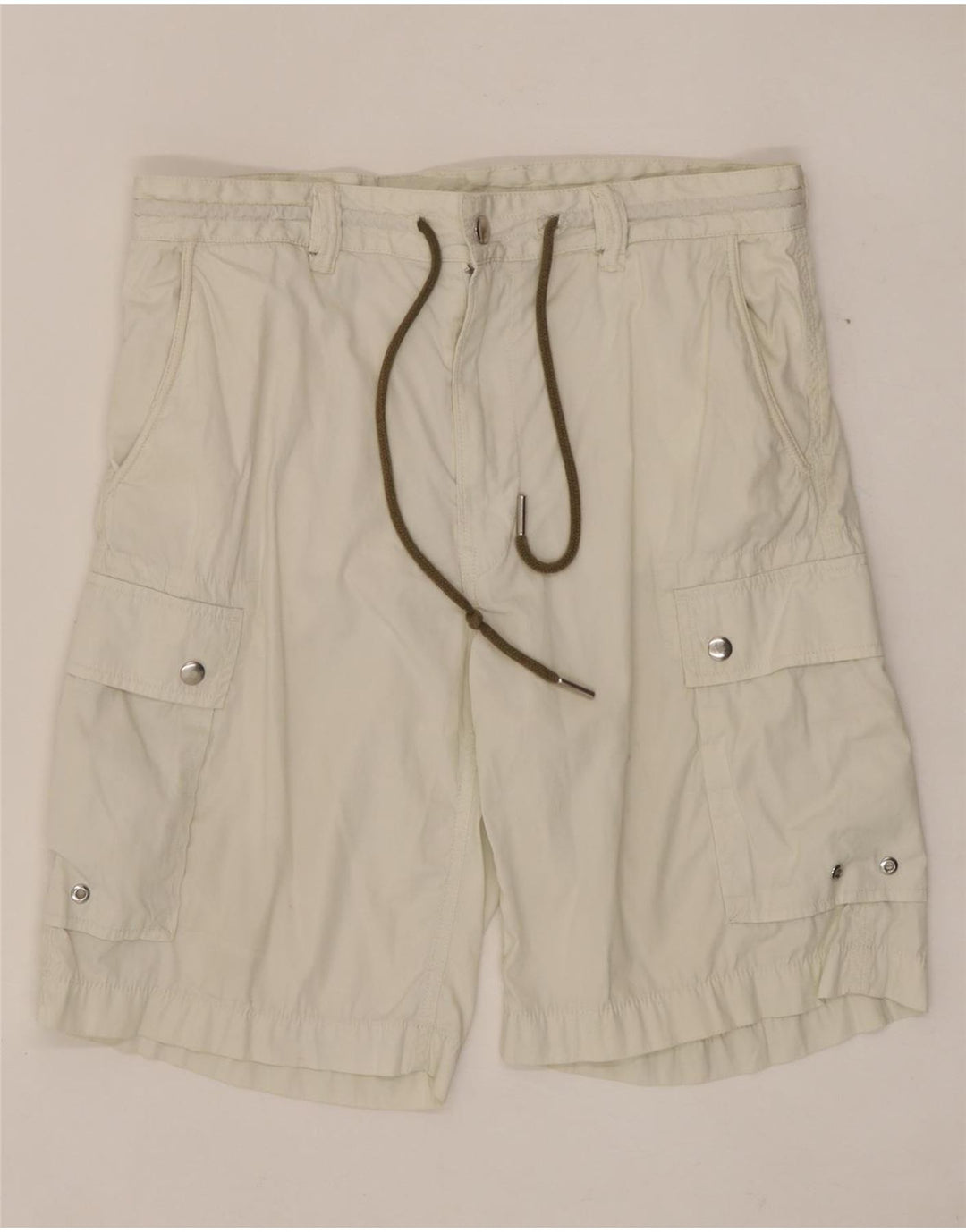 Diesel Herre Cargo Shorts W30 Medium Off White Bomuld
