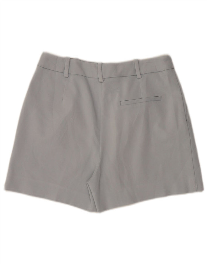 Zara kvinders højtaljede chinoshorts Medium W28 blå bomuld