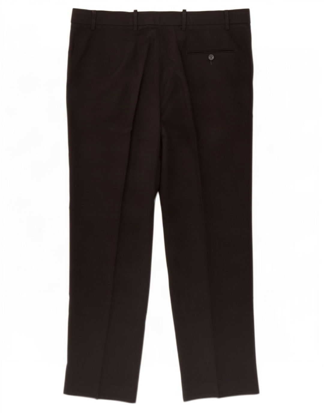 Marks & Spencer Herre Regular Suit Bukser W38 L31 Sort Polyester