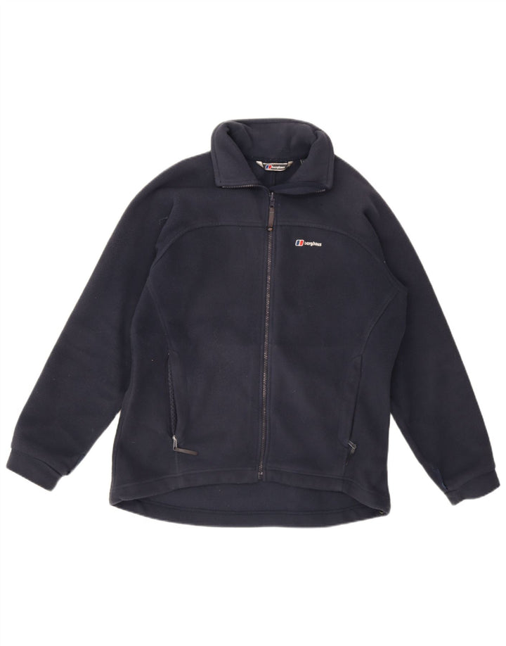 Berghaus Dame Liner Fleece Jakke UK 14 Large Navy Blue Polyester