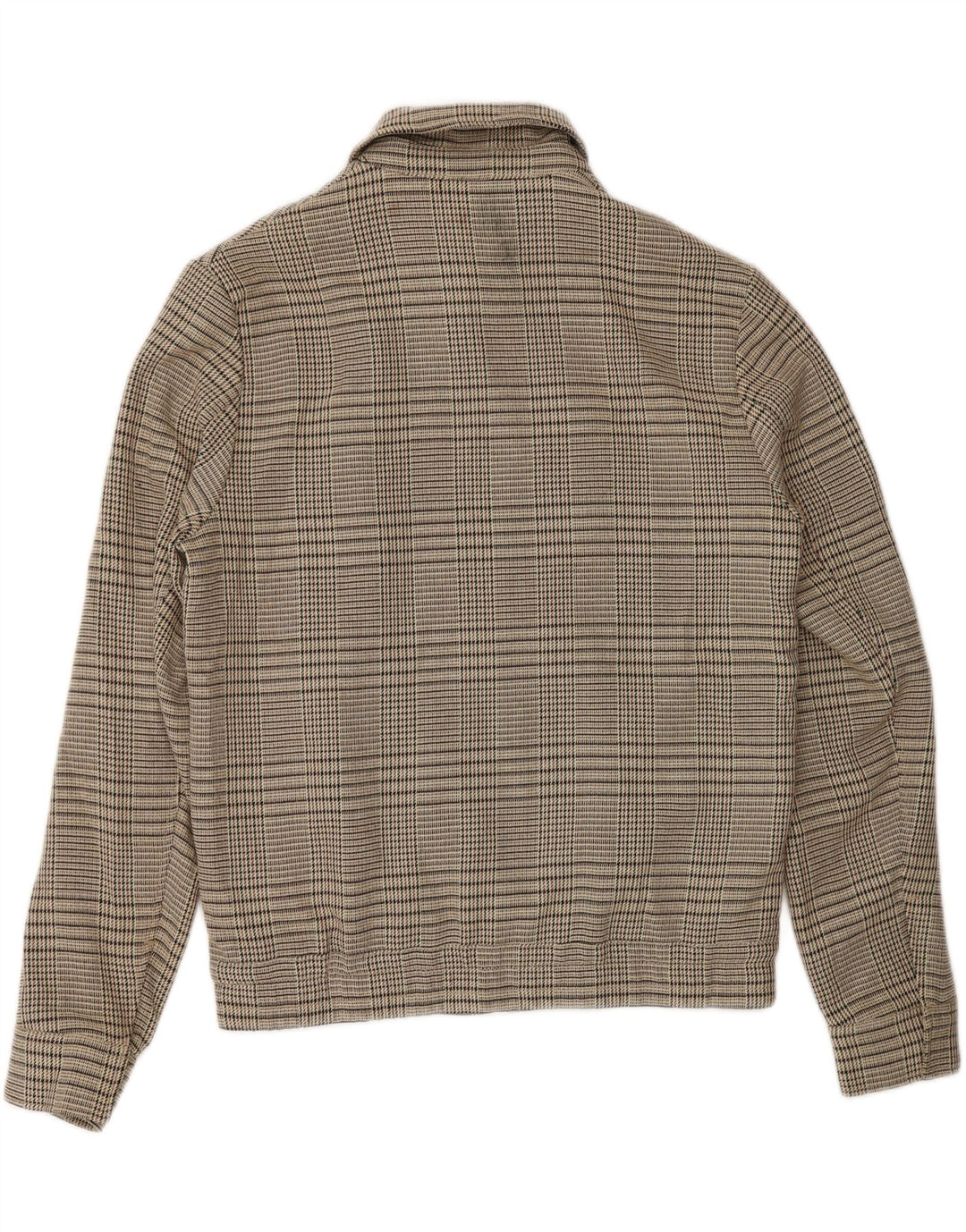 Zara Womens Full Zip Bomber Jacket UK 14 Medium Beige Ternet polyester