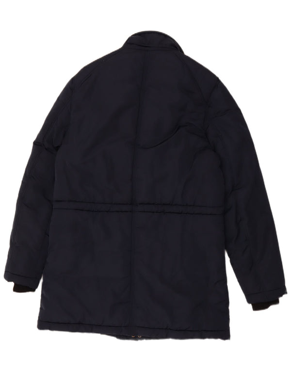 Guess Polstret frakke til mænd UK 40 Large Navy Blue Polyester