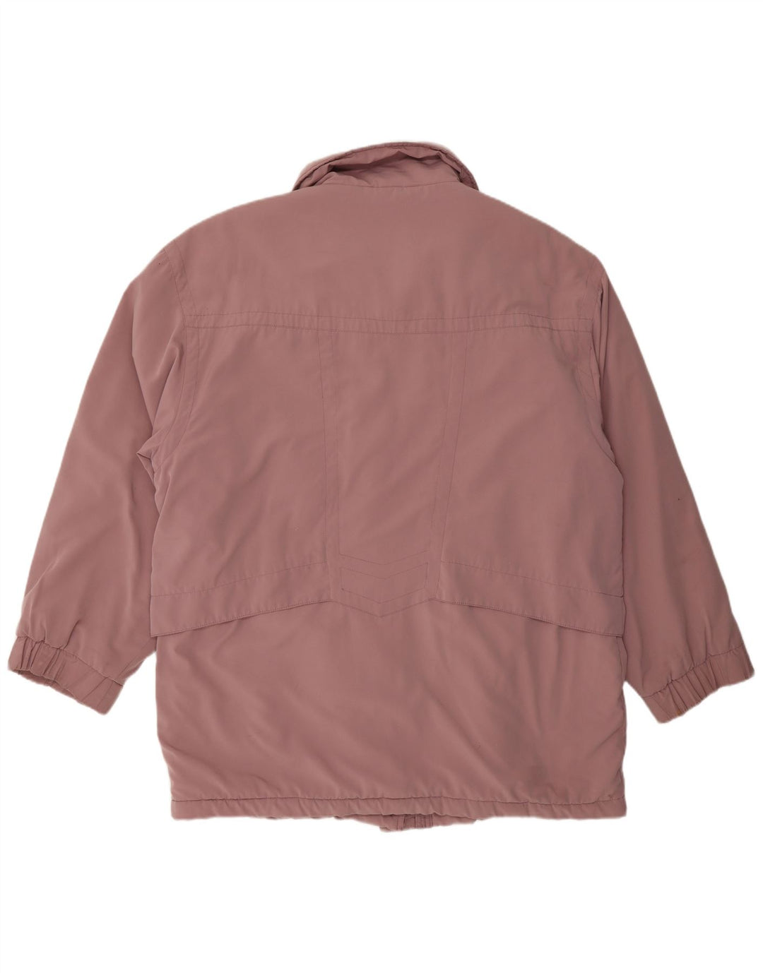 Vintage Dame Oversized Windbreaker Coat EU 42 Large Pink Polyester