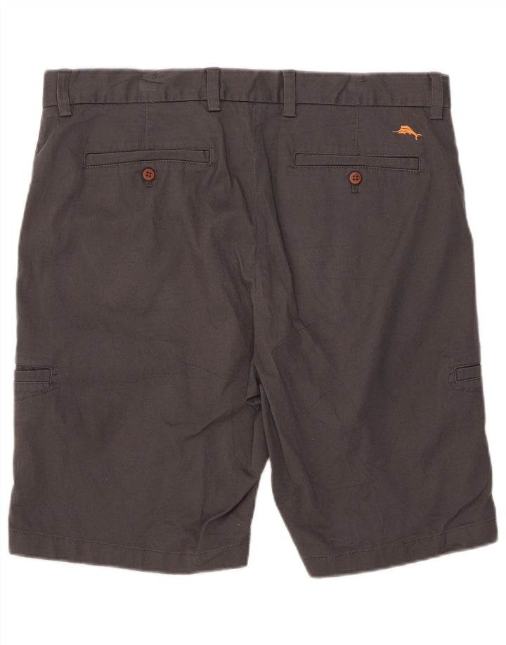 Tommy Bahama Herre Cargo Shorts W36 Large Grå Bomuld