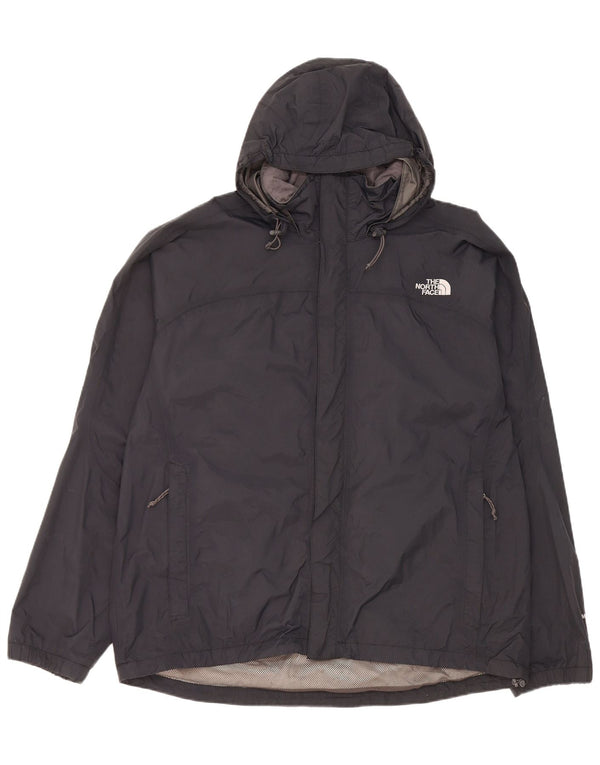 The North Face Regnjakke med hætte til mænd UK 40 Stor sort nylon