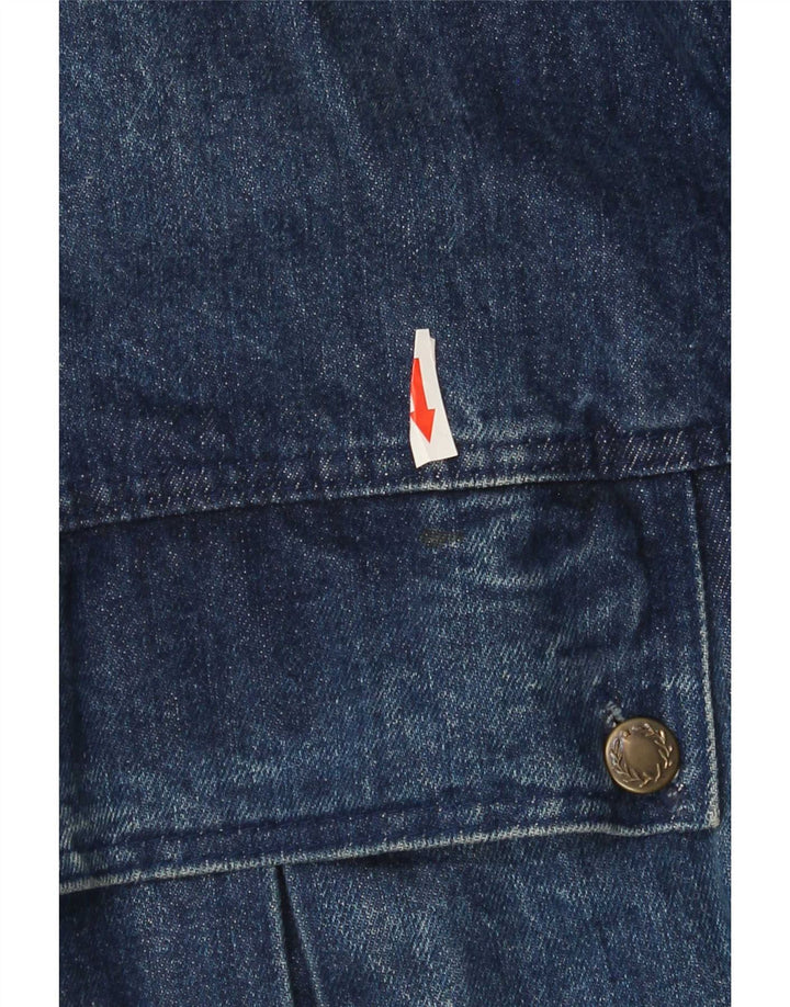 Vintage denimjakke til mænd UK 42 XL blå bomuld
