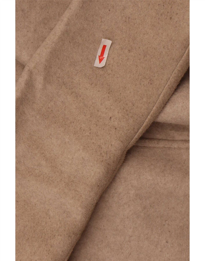 Zara Dame Overfrakke UK 12 Medium Beige Polyester
